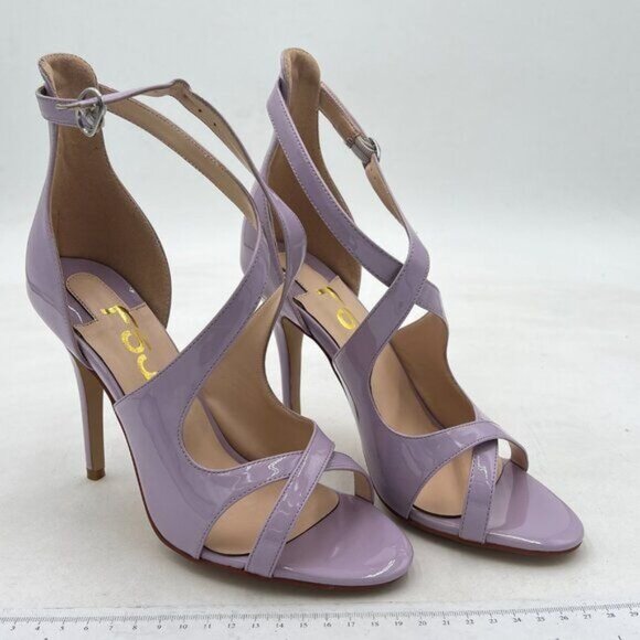 FSJ Women Chic Open Toe High Heel Sandals Crossover Strappy Cutout Wedding Prom - Picture 3 of 7